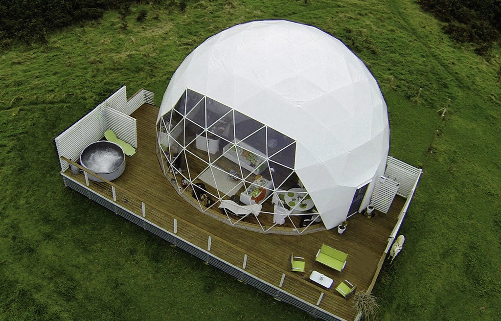Geodesic Dome Tent - With FREE DECK PLANS (select Super Heavy Duty to purchase 8m & 10m) - Canadian Glamping Domes